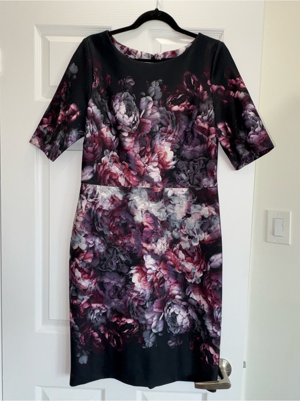 DKNY Floral Midi Dress